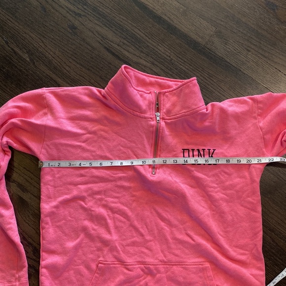 Victorias Secret Pink 1/4 Zip Medium M EUC - Picture 5 of 7